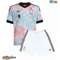 Camiseta Bélgica Romelu Lukaku #9 Visitante Equipación para niños Mundial 2026 manga corta (+ pantalones cortos)